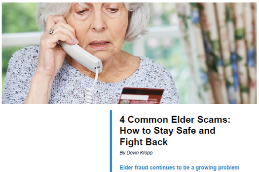 4 Common Elder Scams: How to Stay Safe and Fight Back