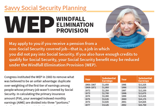 Windfall Elimination Provision