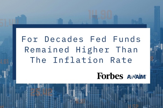 For Decades Fed Funds Remained Higher Than The Inflation Rate
