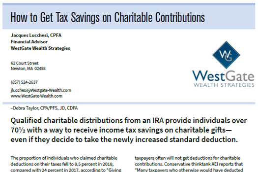 How to Get Tax Savings on Charitable Contributions