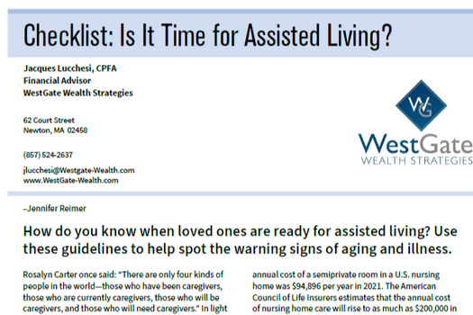 Checklist: Is It Time for Assisted Living?