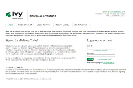 Direct at Ivy Login