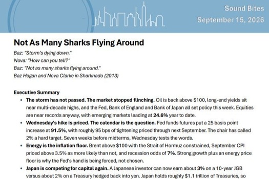 Not As Many Sharks Flying Around
