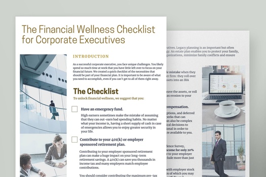 The Financial Wellness Checklist for Corporate Executives
