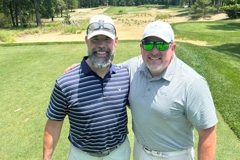 Partners Enjoying Some Golf