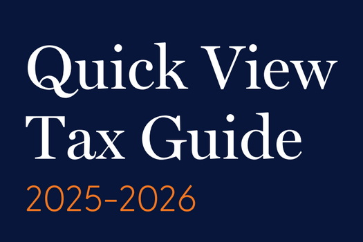 2025/2026 Quick View Tax Guide<br/>