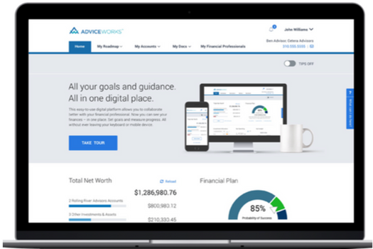ADVICEWORKS® Client Portal<br/><sup>Connect. Collaborate. Communicate</sup>