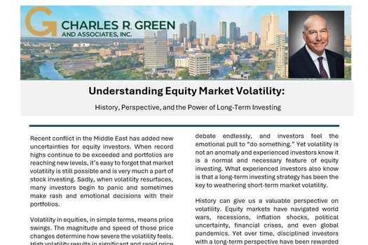 Understand Volatility Newsletter
