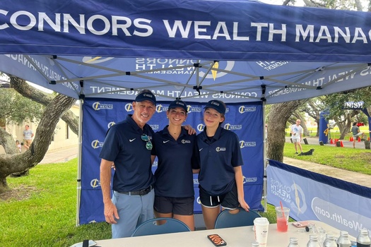 Justin Connors, Founder & CEO alongside Ava and Emma Connors at the Friends of the Poor Race , September 27th, 2025