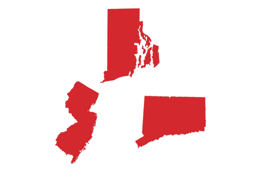 New Jersey, Rhode Island, <span>Connecticut</span>