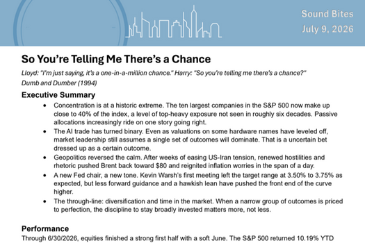 So You’re Telling Me There’s a Chance