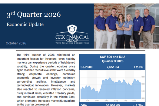 3rd Quarter 2026 Economic Update