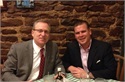 Dining with long-term friend Jeff Long, U of Arkansas AD in Fayettevi