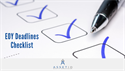 End of Year (EOY) Deadlines Checklist